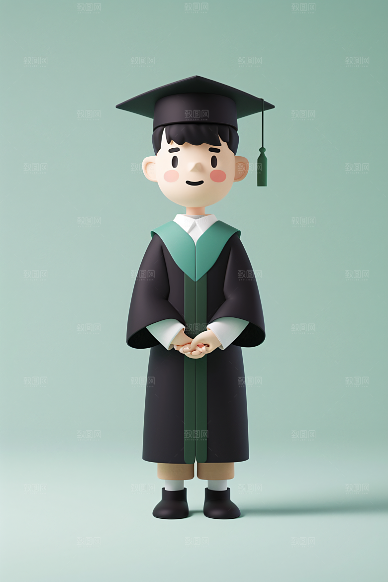 3D毕业生C4D学生模型