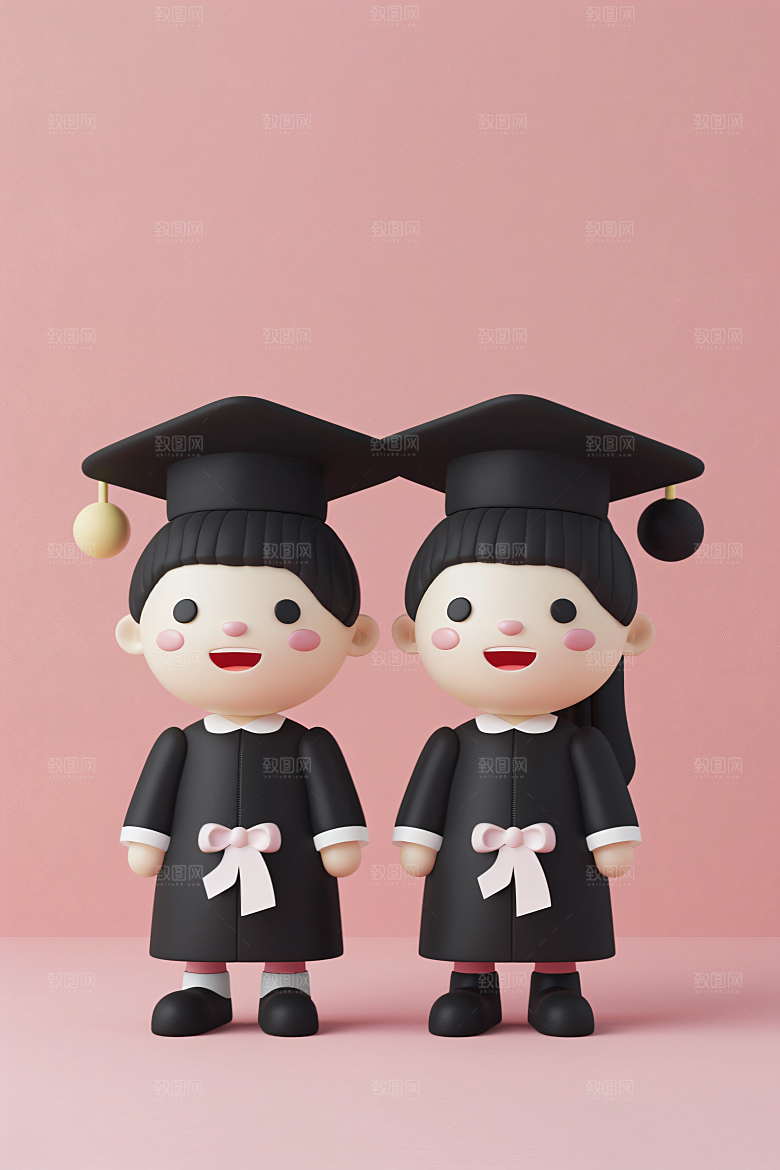 3D毕业生形象高清模型