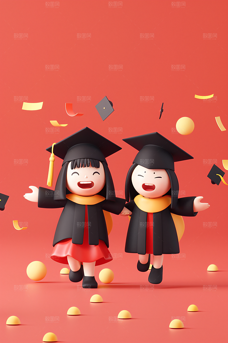 3D毕业生学生C4D模型
