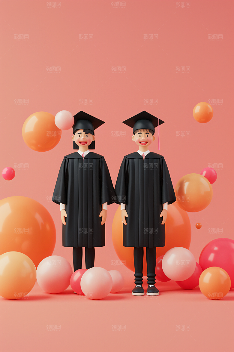 3D毕业生形象肖像模型