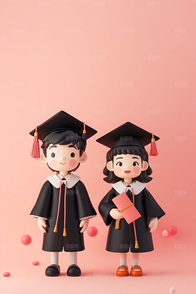3D毕业生C4D立体模型