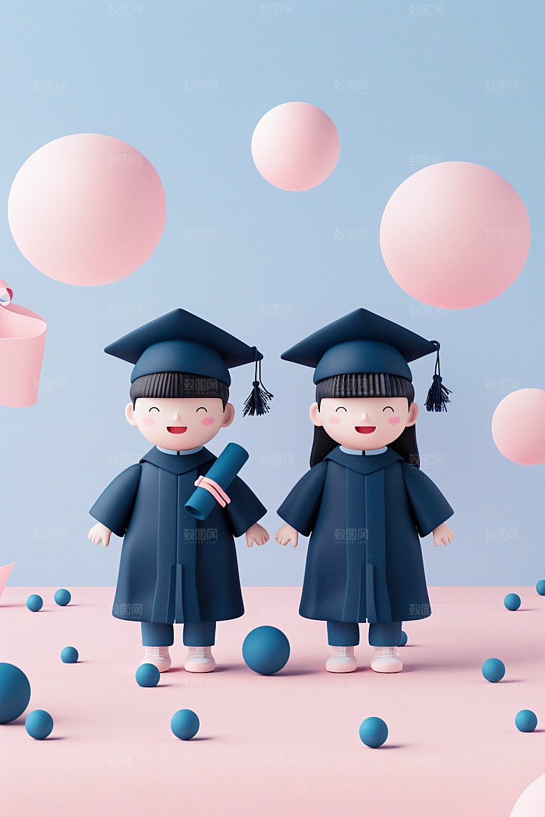 3D毕业生C4D学生模型