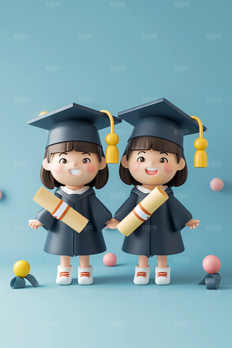 3D毕业生形象肖像模型