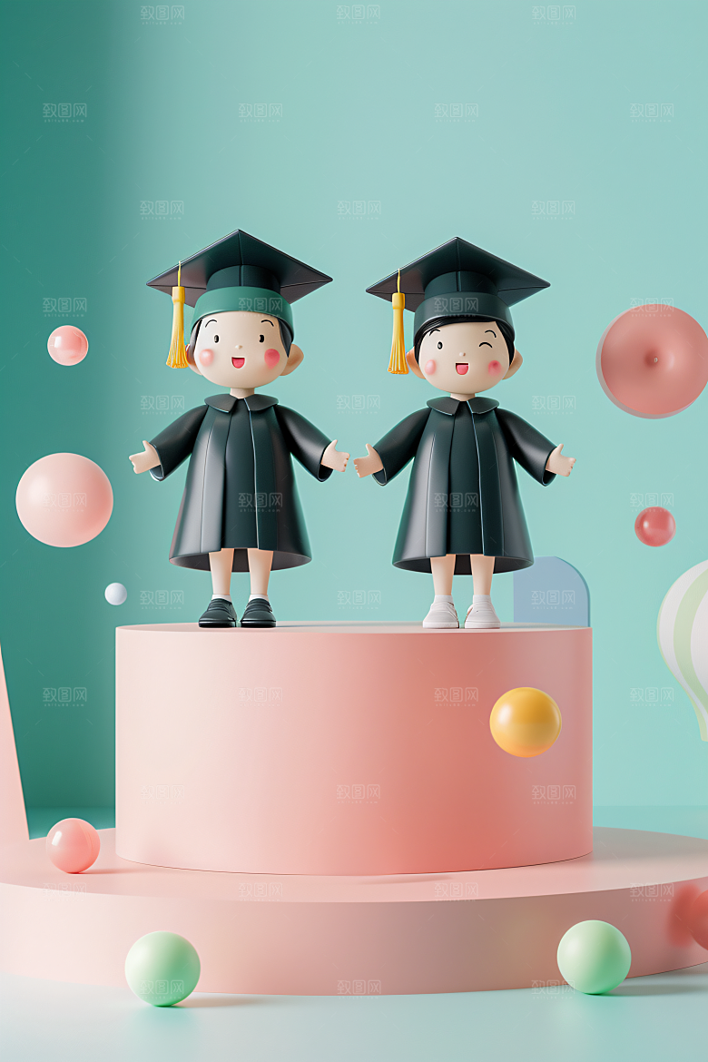 3D毕业生形象肖像模型