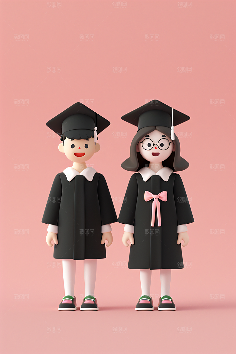 3D毕业生C4D全身照模型