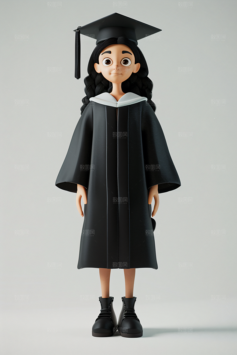 3D毕业生C4D学生模型