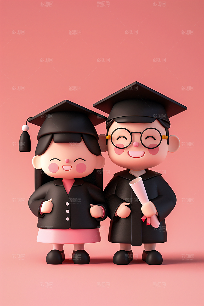 3D毕业生C4D高清模型