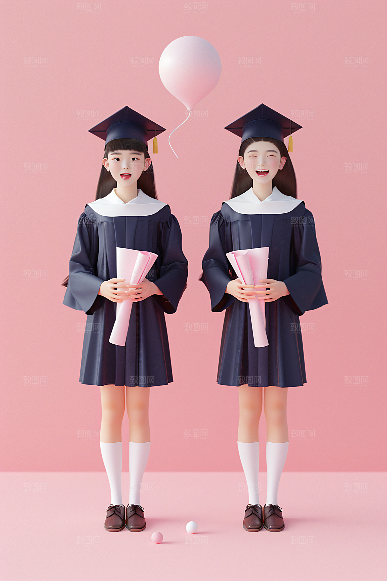 3D毕业生学生C4D模型