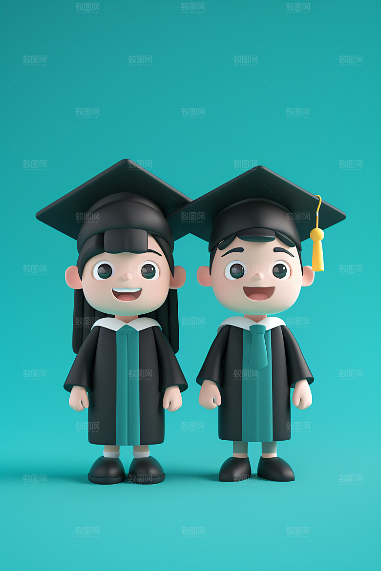 3D毕业生形象立体模型