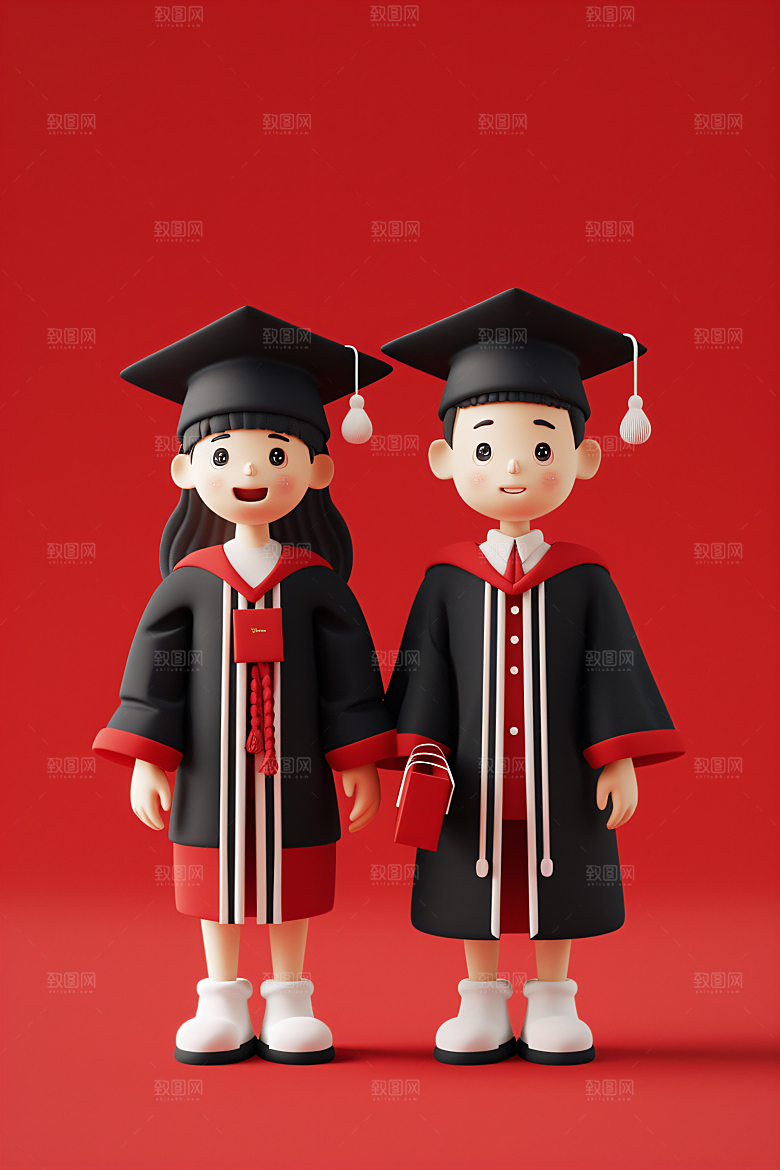 3D毕业生C4D全身照模型