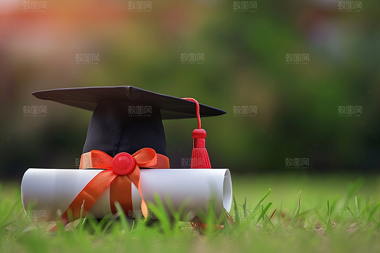 毕业季学校学生摄影图