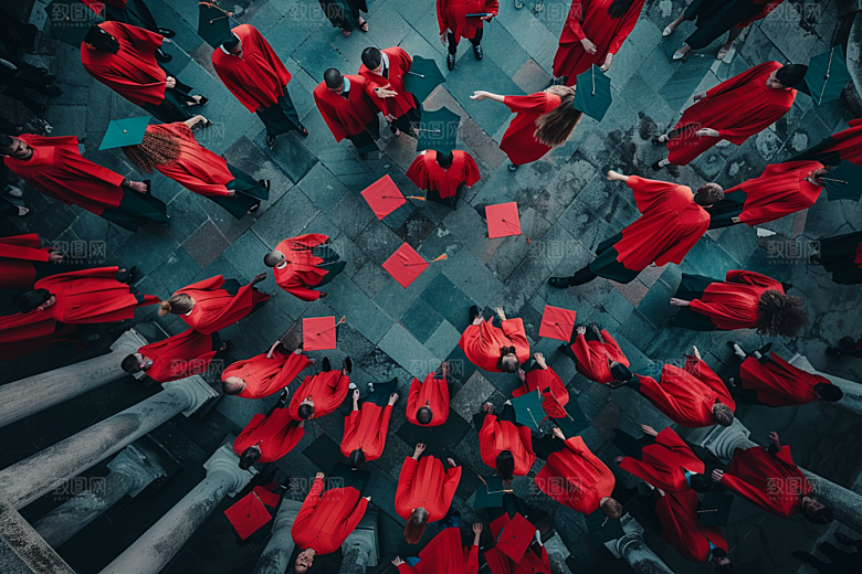毕业季清新学校摄影图