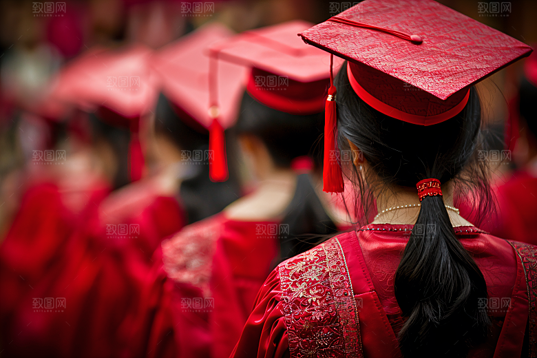 毕业证书氛围学生摄影图