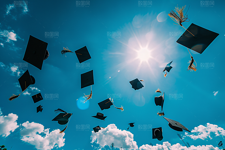 毕业证书阔别校园自然摄影图
