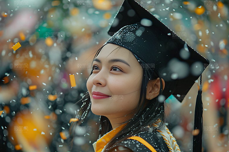 毕业证书学生自然摄影图