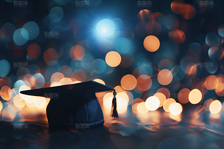 毕业证书学校氛围摄影图