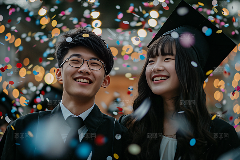毕业证书学校毕业生摄影图