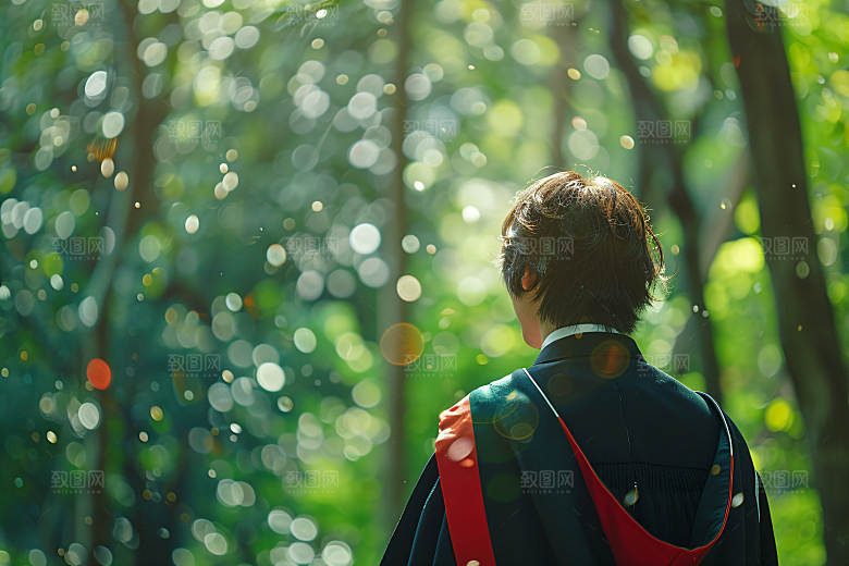 毕业证书学生自然摄影图