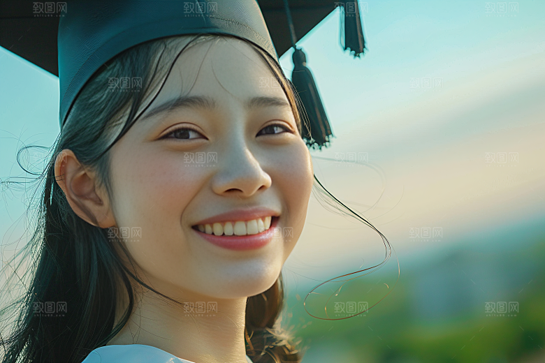 毕业证书清新学校摄影图