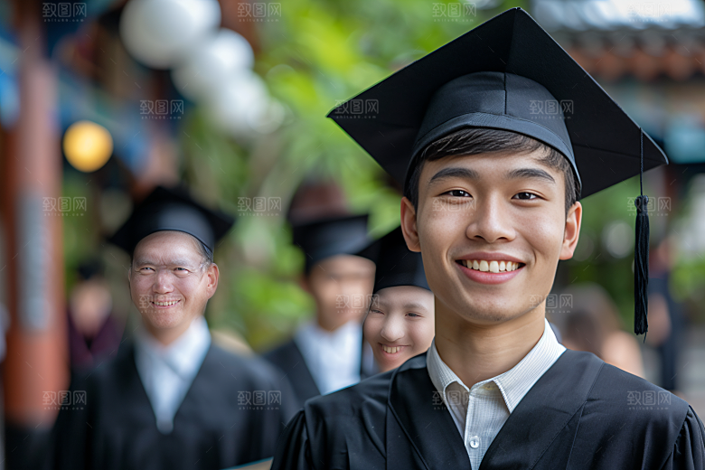毕业证书高清学校摄影图
