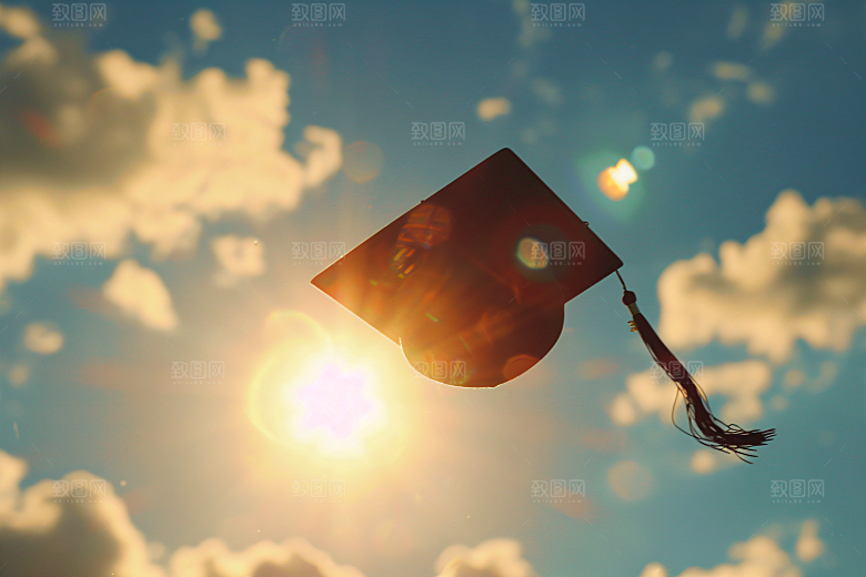 毕业证书学校学生摄影图