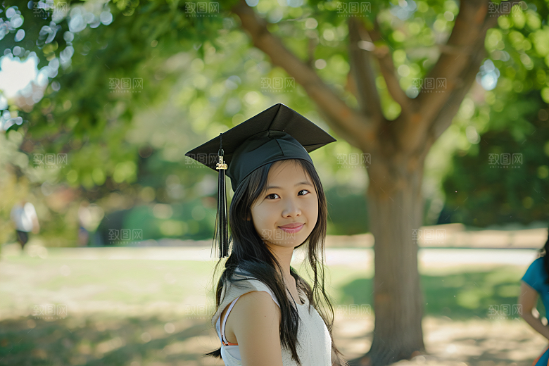 毕业证书高清学校摄影图
