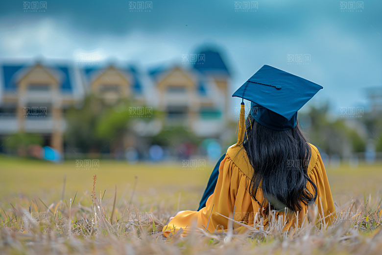 毕业证书学校清新摄影图