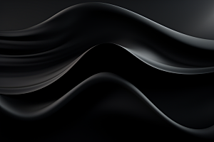 黑色波浪高清抽象背景图