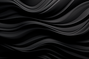 黑色波浪质感抽象背景图