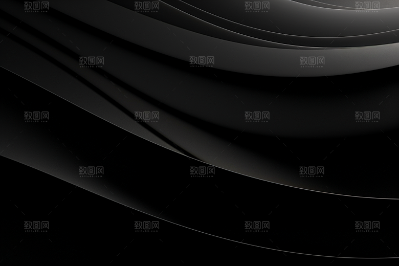 黑色波浪质感简约背景图