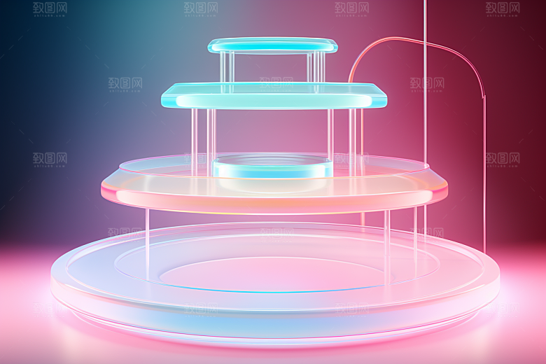 玻璃质感透明通透背景