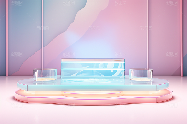 玻璃质感通透透明背景