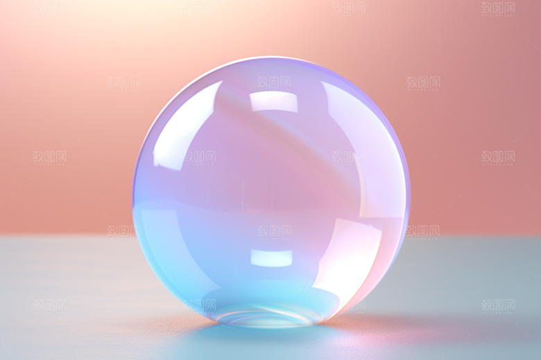玻璃质感彩色透明背景
