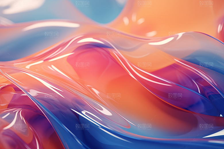 玻璃质感通透透明背景