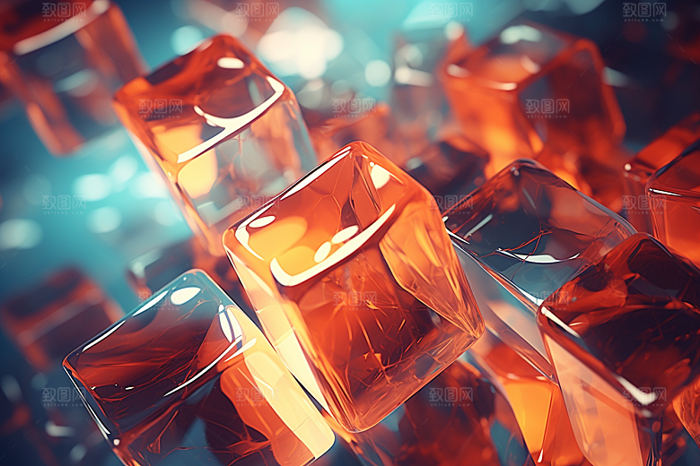 玻璃质感透明渐变背景
