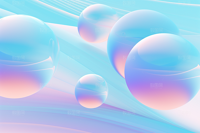 玻璃质感透明艺术感背景