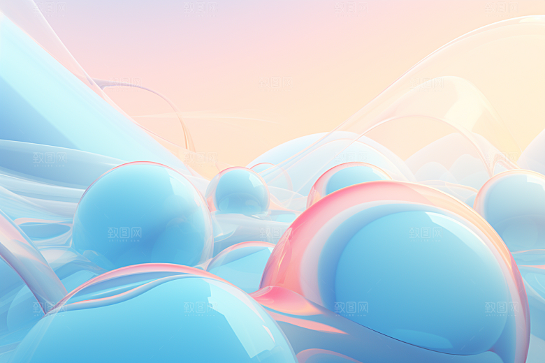 玻璃质感透明渐变背景