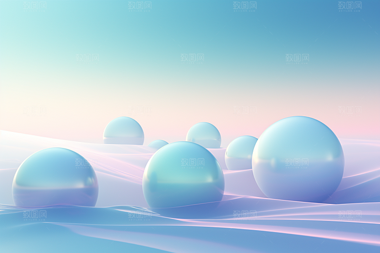 玻璃质感高清清新背景