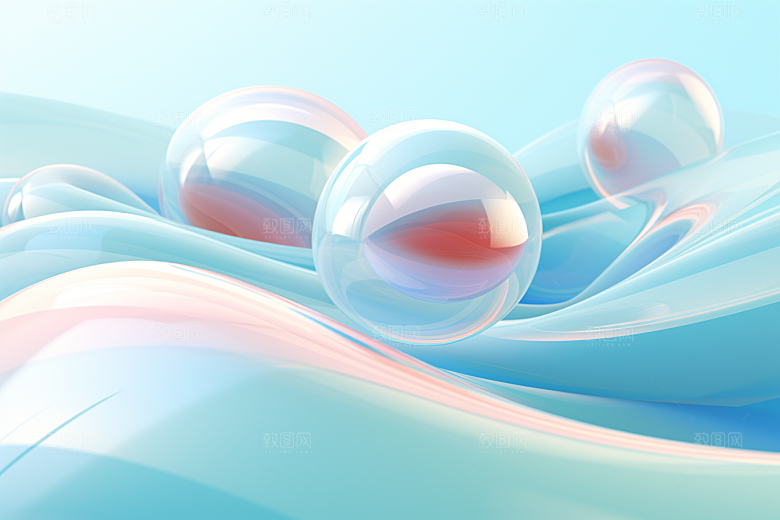 玻璃质感通透光泽背景