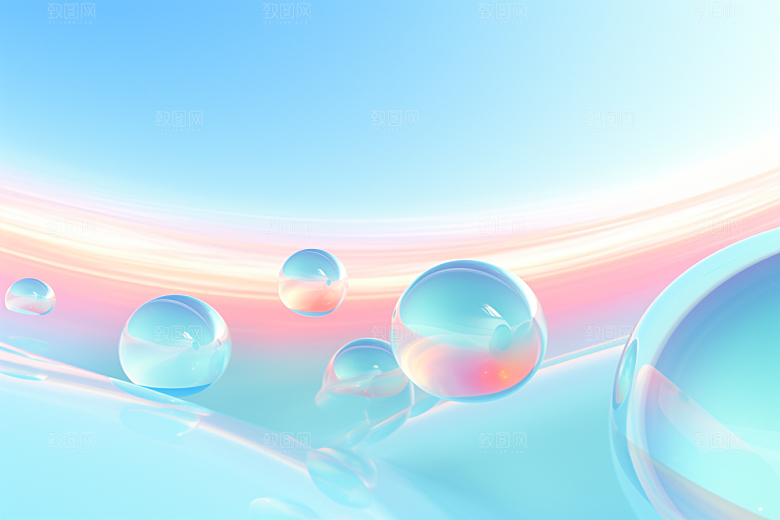 玻璃质感透明艺术感背景
