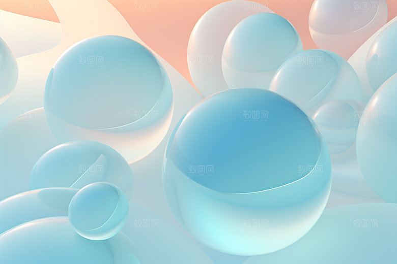 玻璃质感通透肌理背景