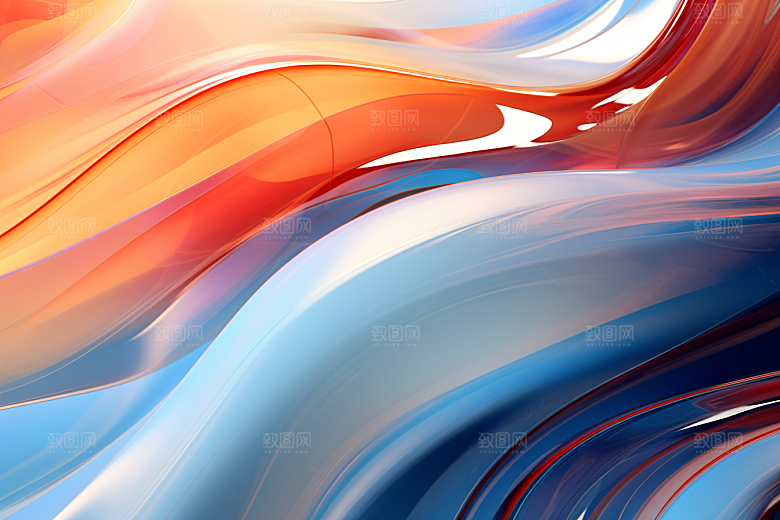 玻璃质感彩色通透背景
