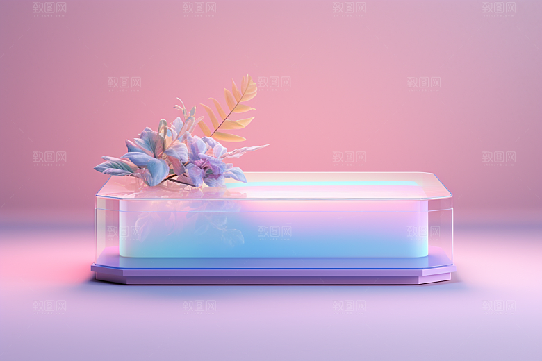 玻璃质感艺术感渐变背景