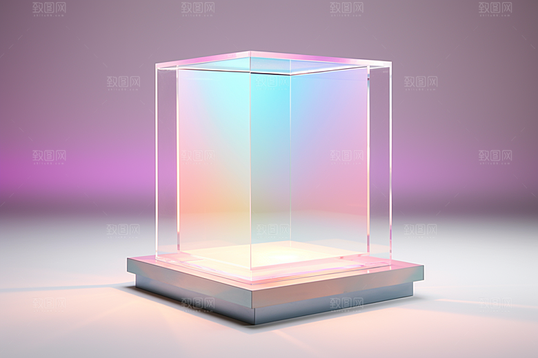 玻璃质感抽象光泽背景