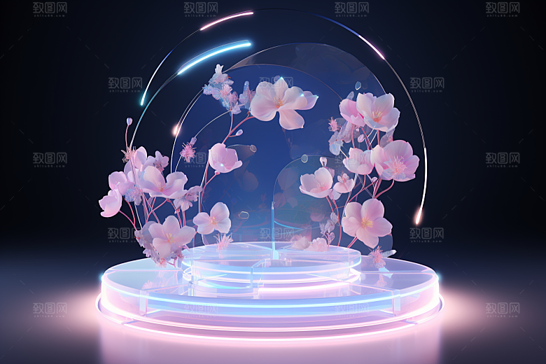 玻璃质感通透透明背景