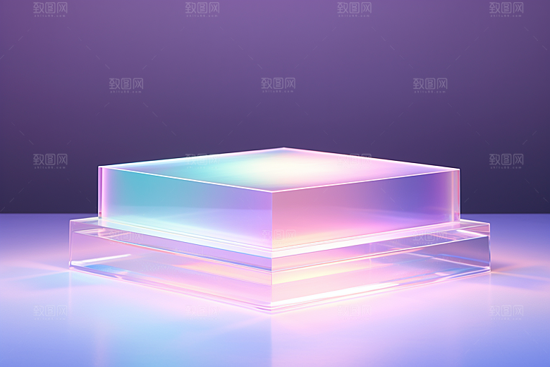 玻璃质感渐变通透背景