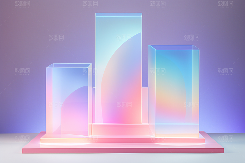 玻璃质感通透艺术感背景