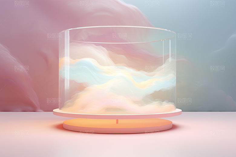 玻璃质感透明艺术感背景