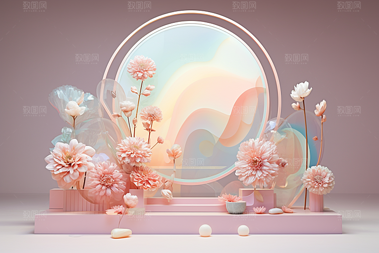 玻璃质感渐变柔和背景