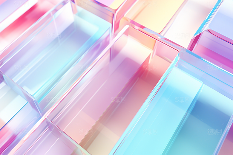 玻璃质感透明光泽背景